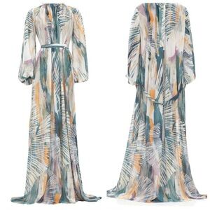 Andrea lyamah Sade Cover Up Abstract Bark Dress Size S/M